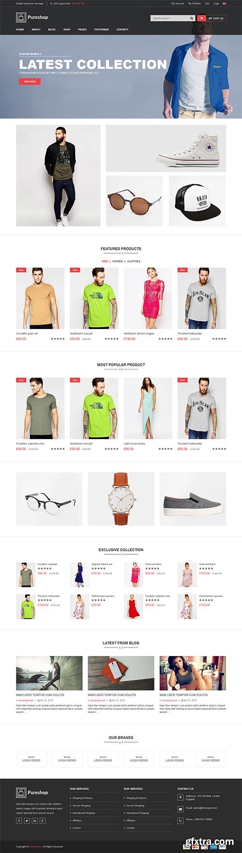 Pureshop – Fashion eCommerce Bootstrap Template