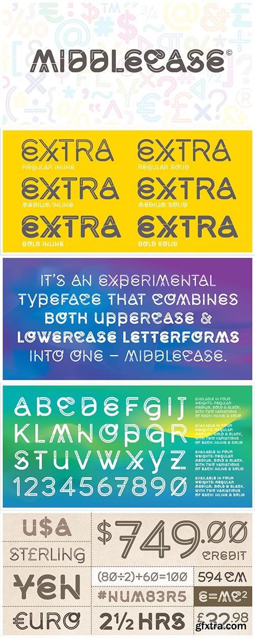 Middlecase Font Family