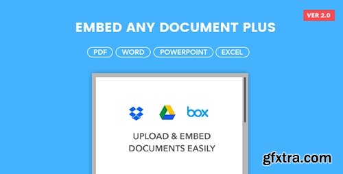 CodeCanyon - Embed Any Document Plus v2.0 - WordPress Plugin - 9911763