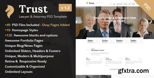 ThemeForest - Trust - Lawyer & Attorney Business PSD Template 12592519