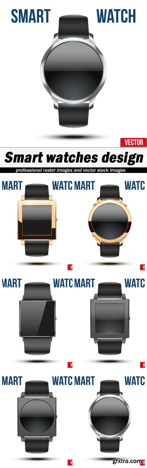 Smart watches design - 6 EPS