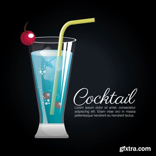 Poster cocktail - 9 EPS