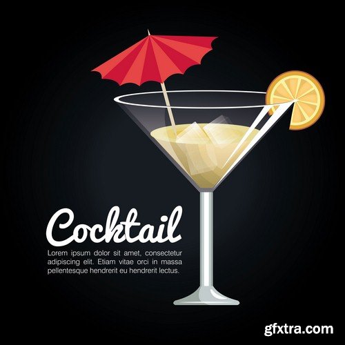 Poster cocktail - 9 EPS