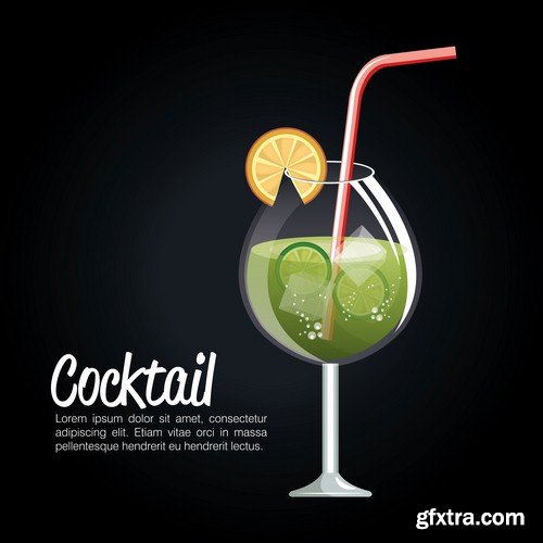 Poster cocktail - 9 EPS