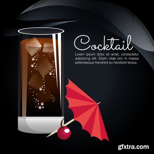 Poster cocktail - 9 EPS