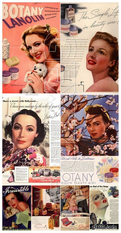 Advertisement Cosmetics - vintage retro