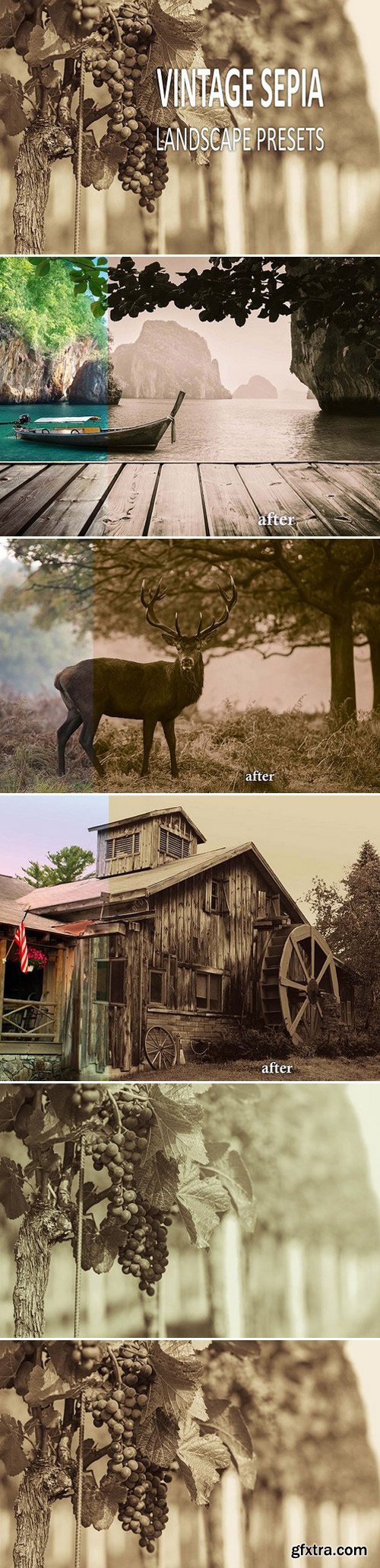 CM - 15 Vintage Sepia Landscape Presets 1110095