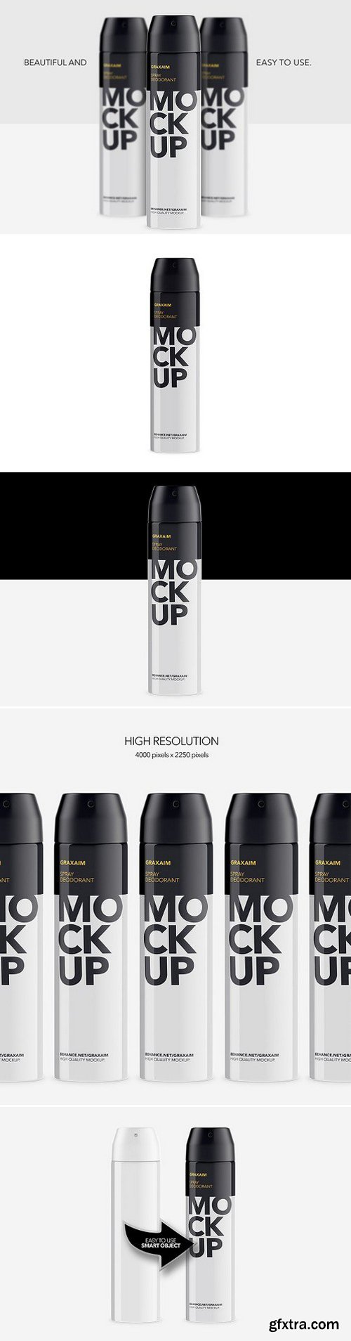 CM - Metallic Spray Bottle Mockup 1136233