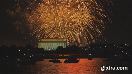 Bright light shower fireworks