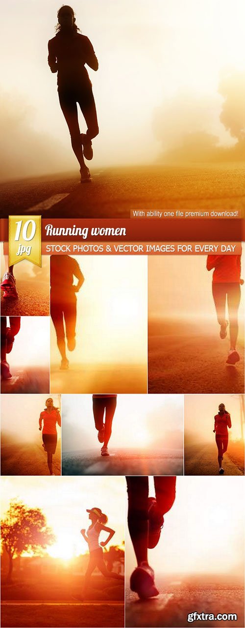 Running women, 10 x UHQ JPEG