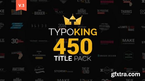 VideoHive TypoKing | Pack of Titles & Typos 11263341