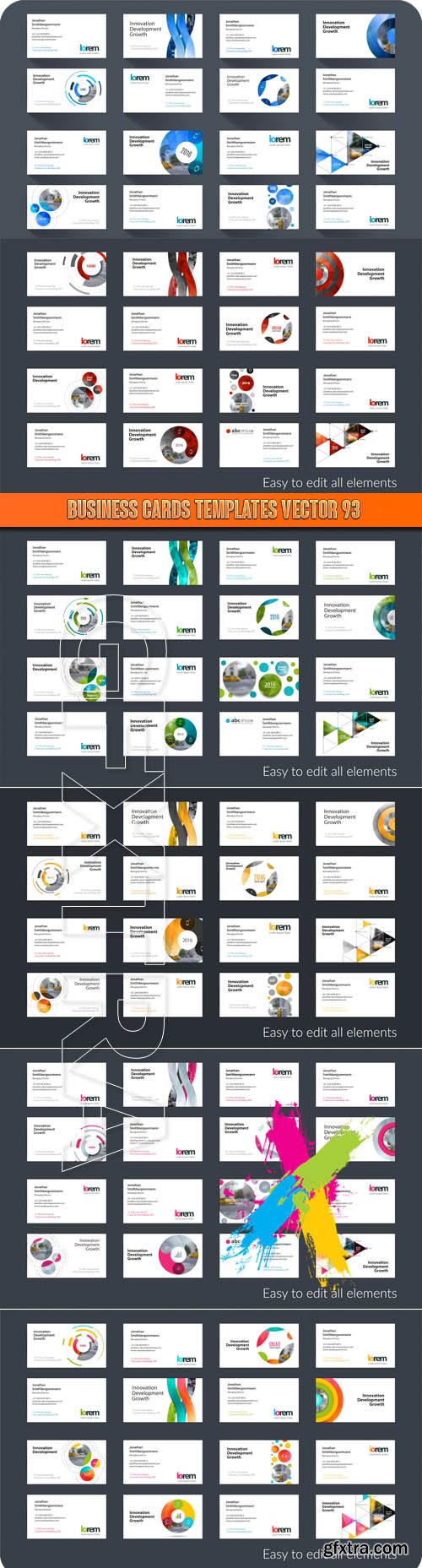 Business Cards Templates vector 93