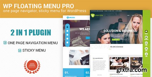 CodeCanyon - WP Floating Menu Pro v1.0.1 - One page navigator, sticky menu for WordPress - 17646227