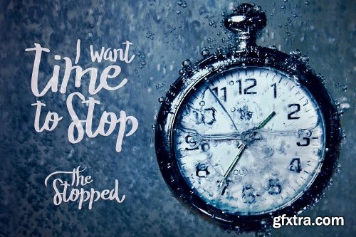 CreativeMarket The Stopped Brush Typeface [-50%] 730203