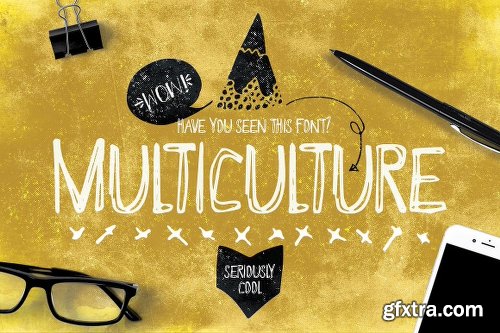 CreativeMarket Multiculture Font Typeface 754510