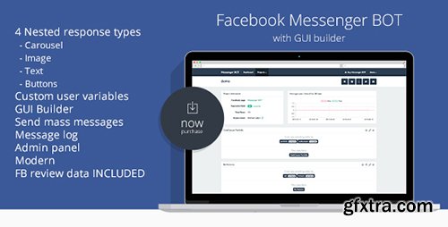 CodeCanyon - Facebook Messenger BOT GUI Builder v1.10.0 - 15871554