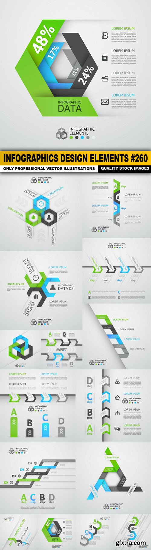 Infographics Design Elements #260 - 15 Vector