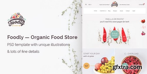 ThemeForest - Foodly — Organic Food Store PSD Template 16814989