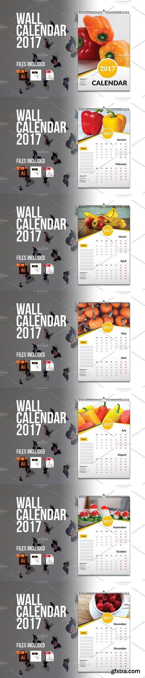 CM - Wall Calendar Template 2017 V4 966573