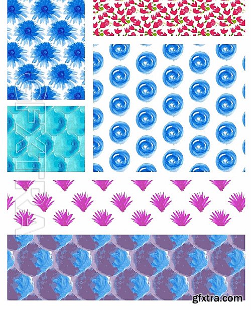 Floral Vector Patterns Set 5