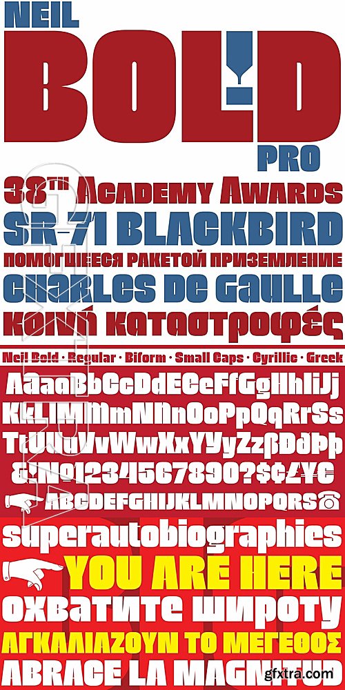 Neil Bold font family