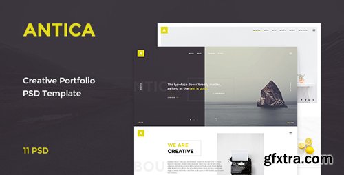 ThemeForest - Antica — Multipurpose Business Agency/Personal Portfolio PSD Template 15195911