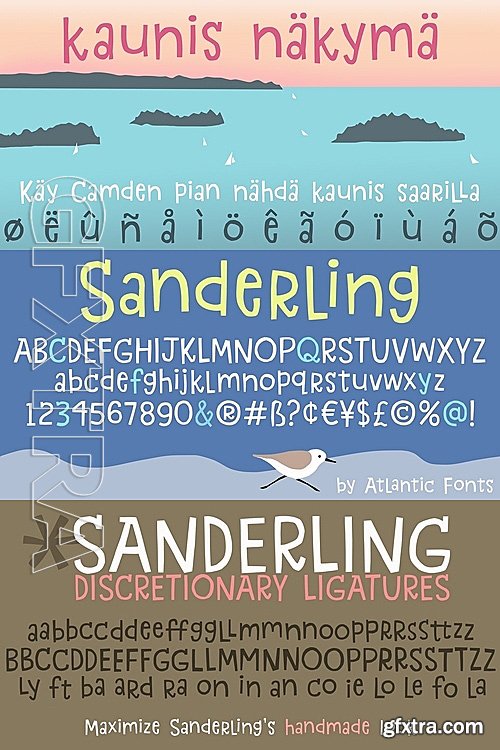 Sanderling - 1 font: $26.00