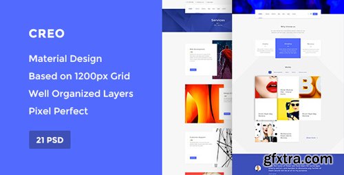 ThemeForest - Creo — Modern Design Studio/Creative Agency PSD Template 15143020