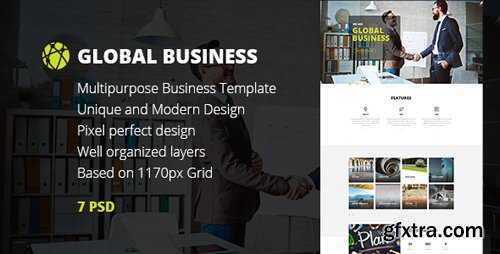 ThemeForest - GB — Multipurpose Global Business/Freelance Portfolio PSD Template 15554242