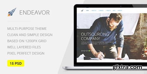 ThemeForest - Endeavor — Multipurpose IT/Digital Company PSD Template 15800835