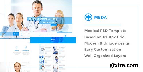 ThemeForest - Meda — Responsive Hospital and Health Care PSD Template 15613739