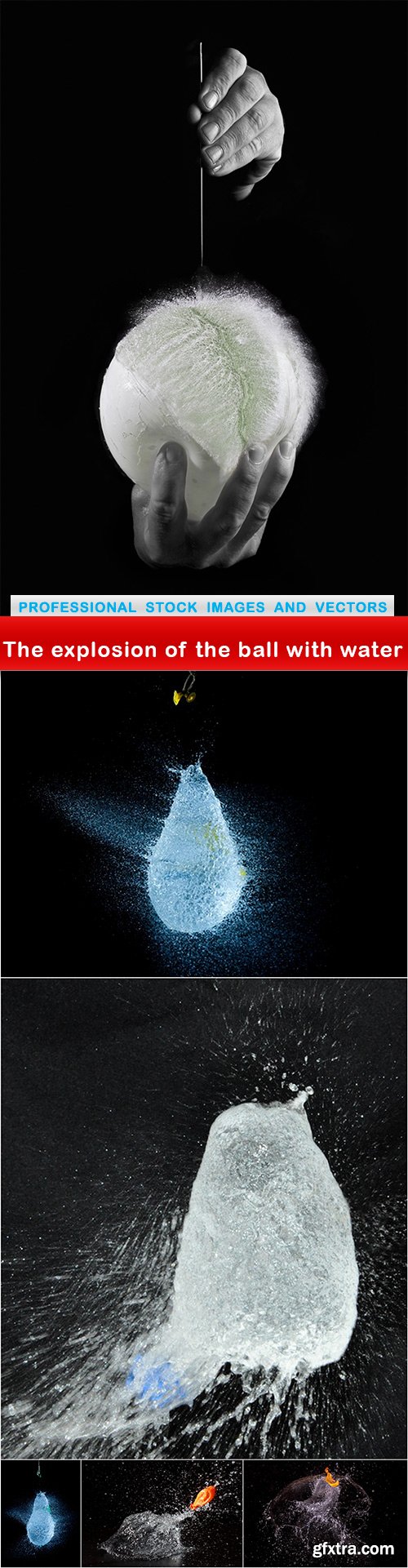 The explosion of the ball with water - 6 UHQ JPEG