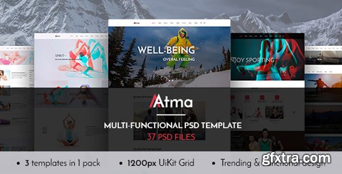 ThemeForest - Atma — Multipurpose Wellness | Sport | Yoga PSD Template 16172240