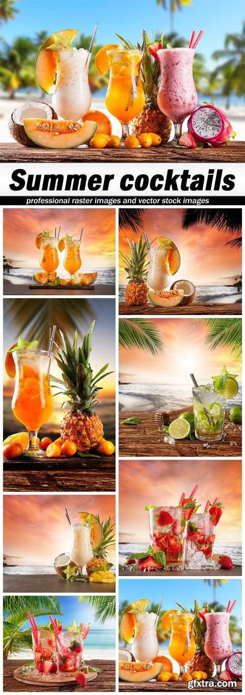 Summer cocktails - 8 UHQ JPEG