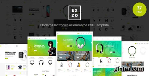 ThemeForest - Exzo - Modern Electronics eCommerce PSD Template 15777937