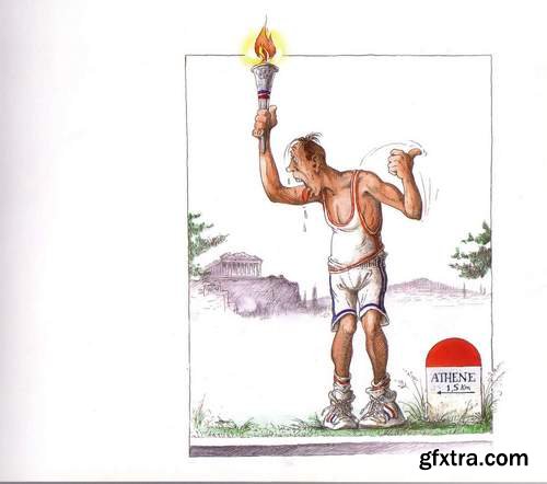 Album Caricature Claude Serre - The Olympic Games