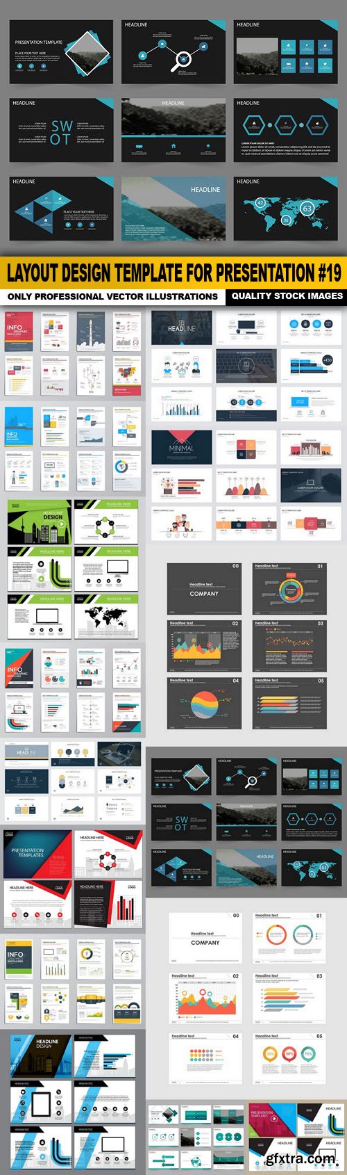 Layout Design Template For Presentation #19 - 15 Vector