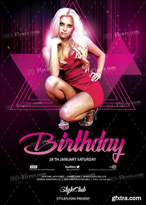 Birthday V9 PSD Flyer Template