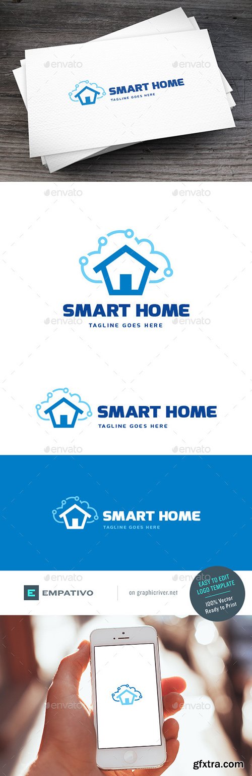 Graphicriver Smart Home Logo Template 11307418