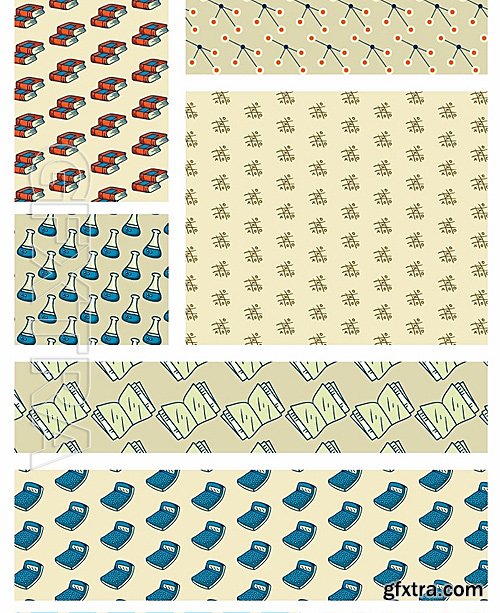 School Vector Patterns Set 1