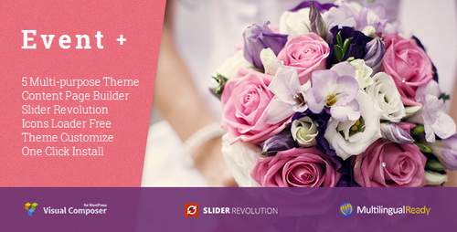 ThemeForest - EventPlus - Wedding WordPress Theme 17369100