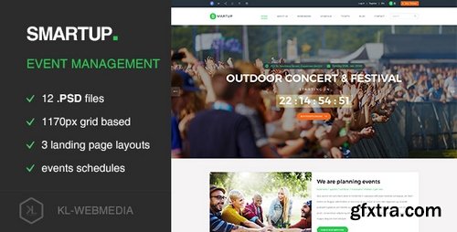 ThemeForest - Smartup - Event Management PSD template 15697784