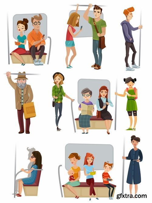 Collection of businessman people man woman icon infographics team understanding 2-25 EPS