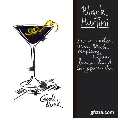 Cocktails illustration 3 - 10 EPS