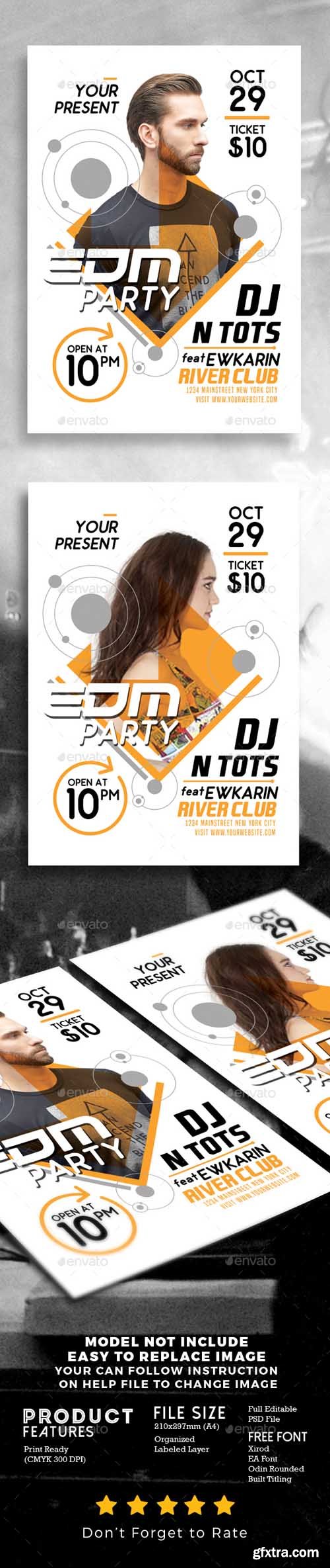 GR - EDM Party Flyer Template 19223204