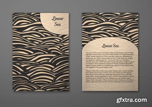 Collection book cover journal notebook flyer card business card banner vector image 47-25 EPS