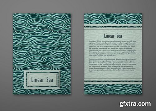 Collection book cover journal notebook flyer card business card banner vector image 47-25 EPS