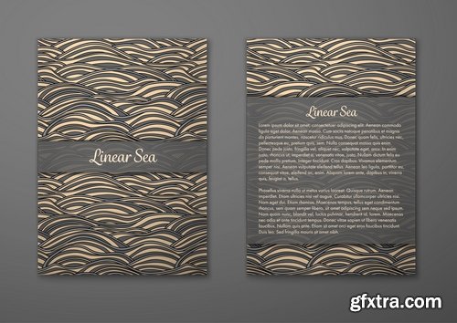 Collection book cover journal notebook flyer card business card banner vector image 47-25 EPS