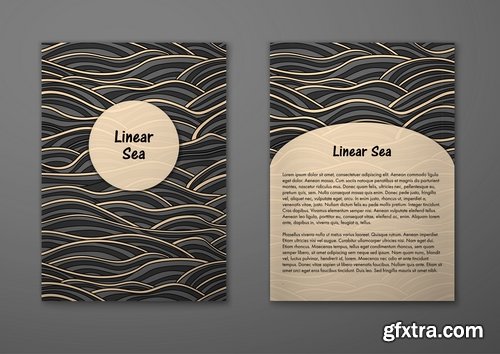 Collection book cover journal notebook flyer card business card banner vector image 47-25 EPS