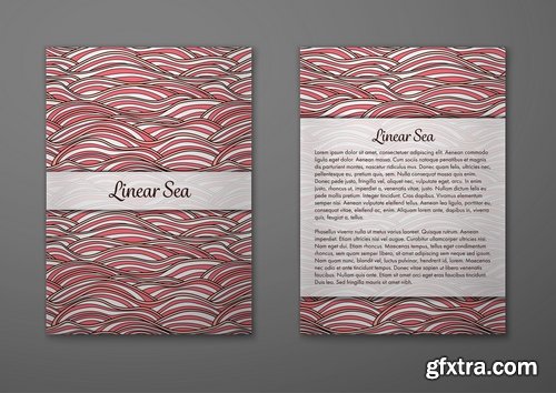 Collection book cover journal notebook flyer card business card banner vector image 47-25 EPS